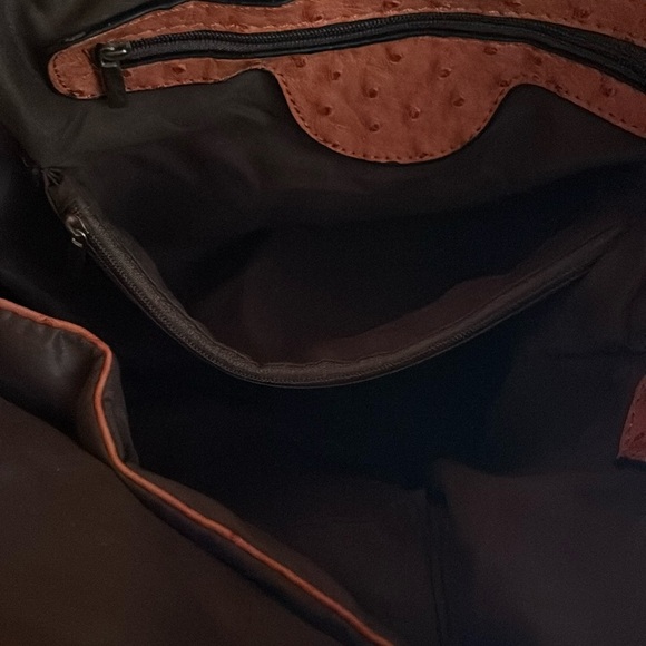 Faux Ostrich leather bag ; really is gorges made in China - Picture 13 of 17